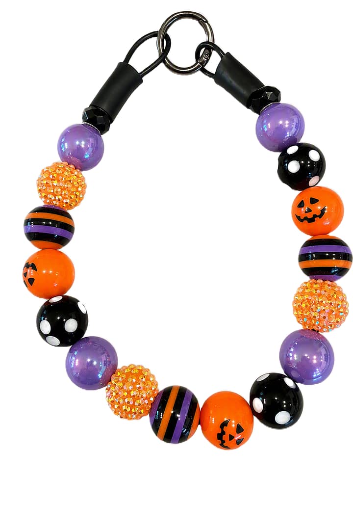 Halloween Pumpkin Beaded Collar